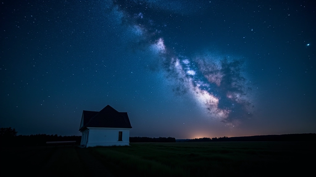 Žvaigždžių dangus nuo Molėtų observatorijos su Paukščio takų rūdynais
